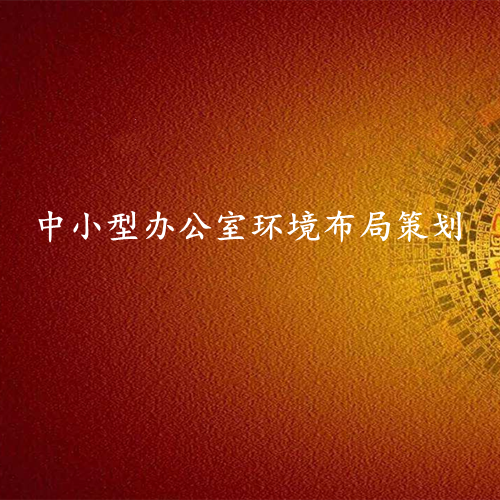 中小型办公室环境布局-易经环境专业布局